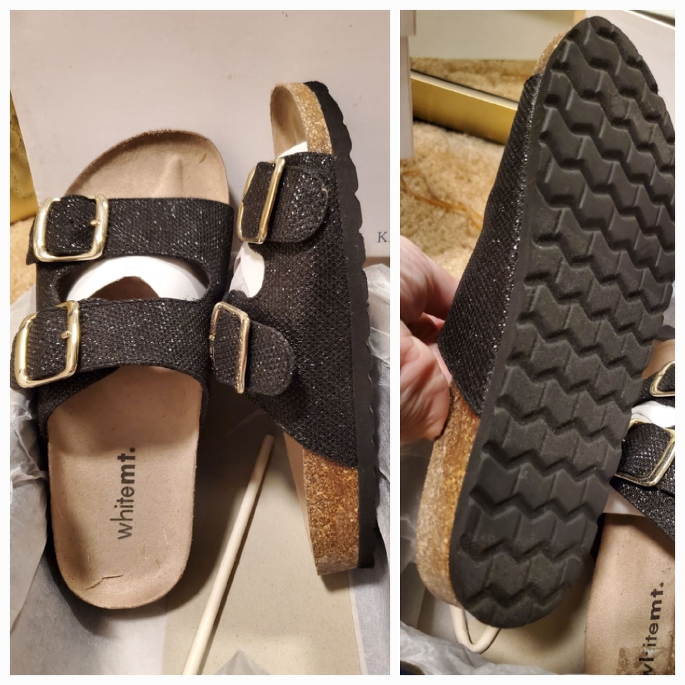 WHITE MOUNTAIN Slides/Slippers/SIZE 5.5M
